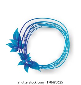 leaves in the form of abstract banner