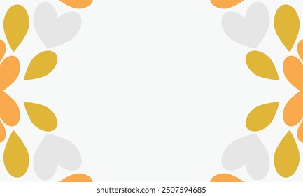Deja fondo de marco con espacio de copia para texto. Ilustración vectorial.
