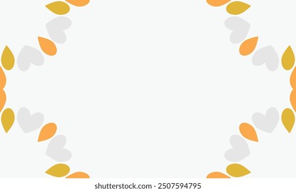 leaves frame background with copy space for text. Vector illustration.