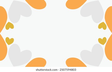 Deja fondo de marco con espacio de copia para texto. Ilustración vectorial.