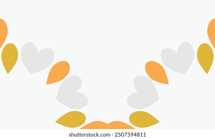 leaves frame background with copy space for text. Vector illustration.