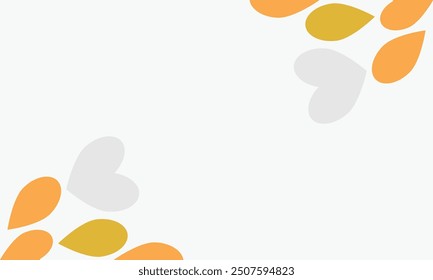leaves frame background with copy space for text. Vector illustration.