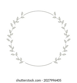 leaves frame, graphic design element