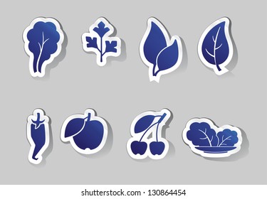 leaves and fruit icons