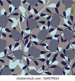 leaves and fruits pattern