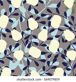 leaves and fruits pattern