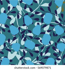 leaves and fruits pattern