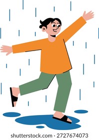 As folhas caem graciosamente das árvores, criando uma dança de cores de outono.