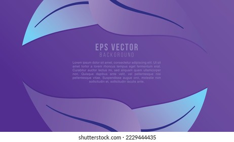Leaves Gradient Line Shape Background Abstract Leaf EPS Vector