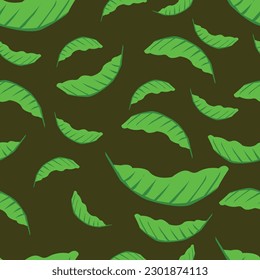 hojas patrón vectorial vintage gráfico