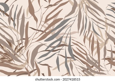   
Leaves, grass, stripes. Safari. Camouflage. Modern seamless pattern. Natural ornament. Creative background