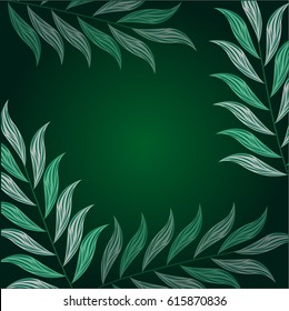Leaves green color background