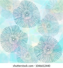 Leaves green color pattern design wallpaper illustration background