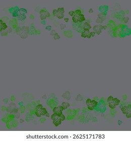 Leaves Green Falling. Spring Flying Foliage.  Orange design for autumn design. EPS10