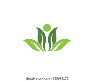 leaves  green logo
