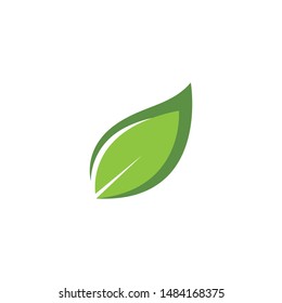 leaves green nature logo and symbol