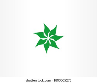 leaves green nature logo and symbol