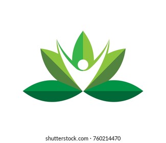 leaves green nature logo and symbols logos