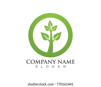 leaves green nature logos