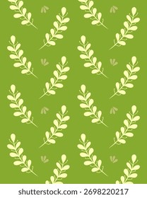 Leaves green pattern background ayout textile template design print art editable