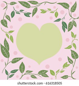 Leaves and heart 