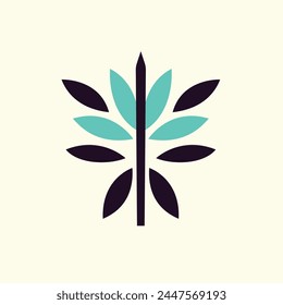 Leaves of Hope Logo Vector Illustration
