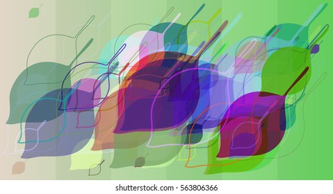 leaves icon art