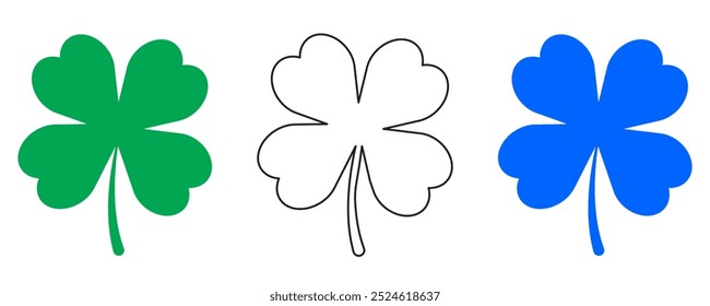 Leaves icon collection isolated on white background vector