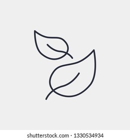 Leaves icon isolated on background. The environment symbol modern, simple, vector, icon for website design, mobile app, ui. Vector Illustration
