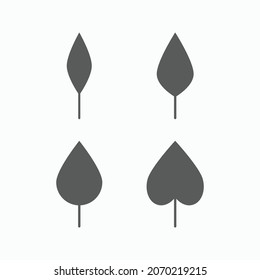 icono de hojas, vector hoja, ilustración foliage