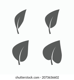 leaves icon, leaf vector, foliage illustration