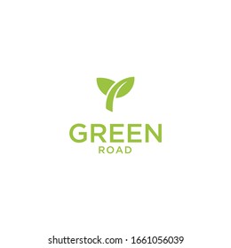  leaves  icon Logo design Template Illustration Stock Vector