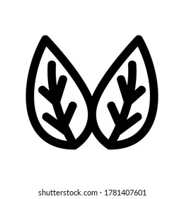 leaves icon or logo isolated sign symbol vector illustration - high quality black style vector icons
