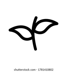leaves icon or logo isolated sign symbol vector illustration - high quality black style vector icons
