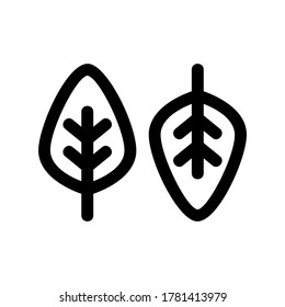 leaves icon or logo isolated sign symbol vector illustration - high quality black style vector icons
