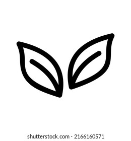 leaves icon or logo isolated sign symbol vector illustration - high quality black style vector icons
