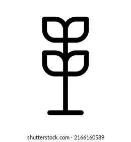 leaves icon or logo isolated sign symbol vector illustration - high quality black style vector icons
