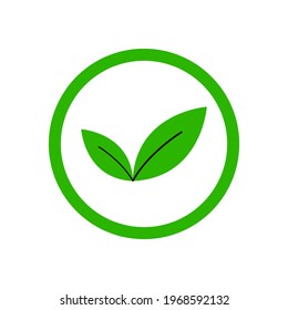 Leaves Icon Logo Vector Conceptual Design Illustration eps10