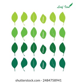 leaves icon on white background-vector illustration.