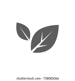 Leaves icon in trendy flat style isolated on white background. Symbol for your web site design, logo, app, UI. Vector illustration, EPS