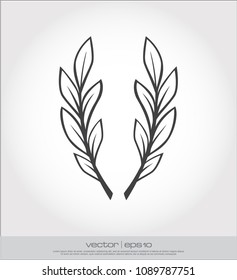 leaves icon vector