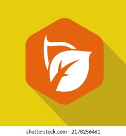 Leaves icon vector illustration logo template for any purpose. Isolated on white background.
