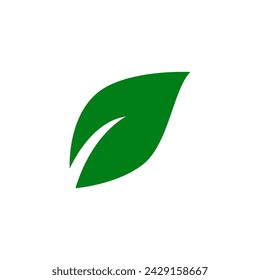 Leaves icon vector isolated on white background