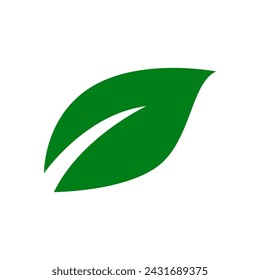Leaves icon vector isolated on white background