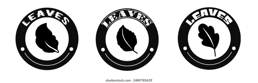 Leaves icon vector. Logo design for business. Stock vector.
