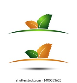 Leaves Icon Vector Logo Template