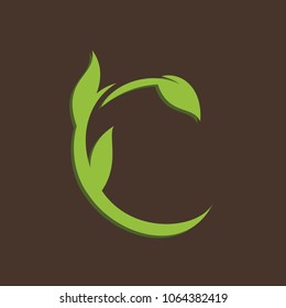 Leaves icon vector set isolated on black background. Various shapes of green leaves of trees and plants. Elements for eco and bio logos.