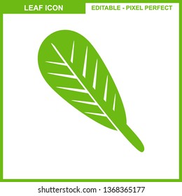 Leaves icon vector set isolated on white background. Various shapes of leaves of trees and plants. Elements for eco and bio logos. - Vector
