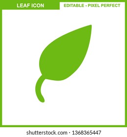 Leaves icon vector set isolated on white background. Various shapes of leaves of trees and plants. Elements for eco and bio logos. - Vector
