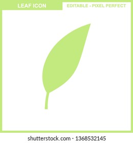 Leaves icon vector set isolated on white background. Various shapes of leaves of trees and plants. Elements for eco and bio logos. - Vector
